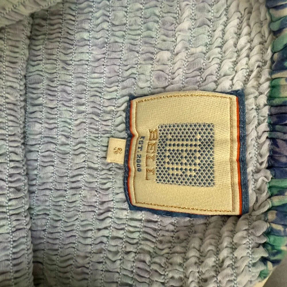 Alicia Bell strapless mini dress in blue tones, size S - Picture 3 of 7